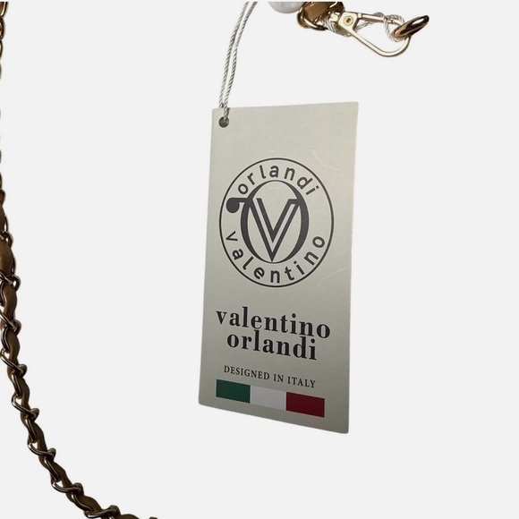 NEW Authentic Valentino Orlandi Taupe Crossbody Purse - Picture 4 of 8